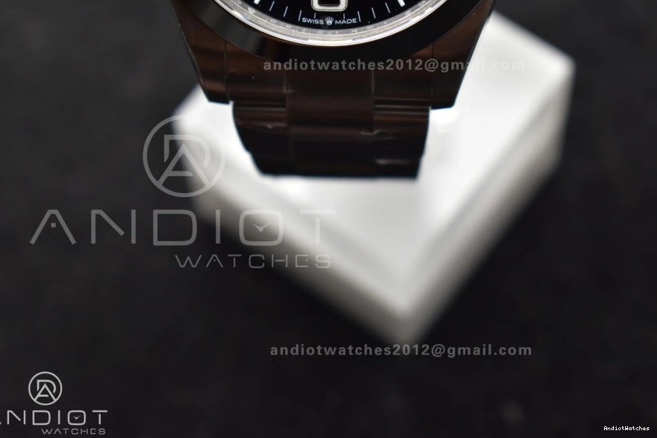 126900 Edition SmoothTexture Bracelet Dial Air-King SS Best 904L Black 509 VS on VSF 1:1 Steel 0127